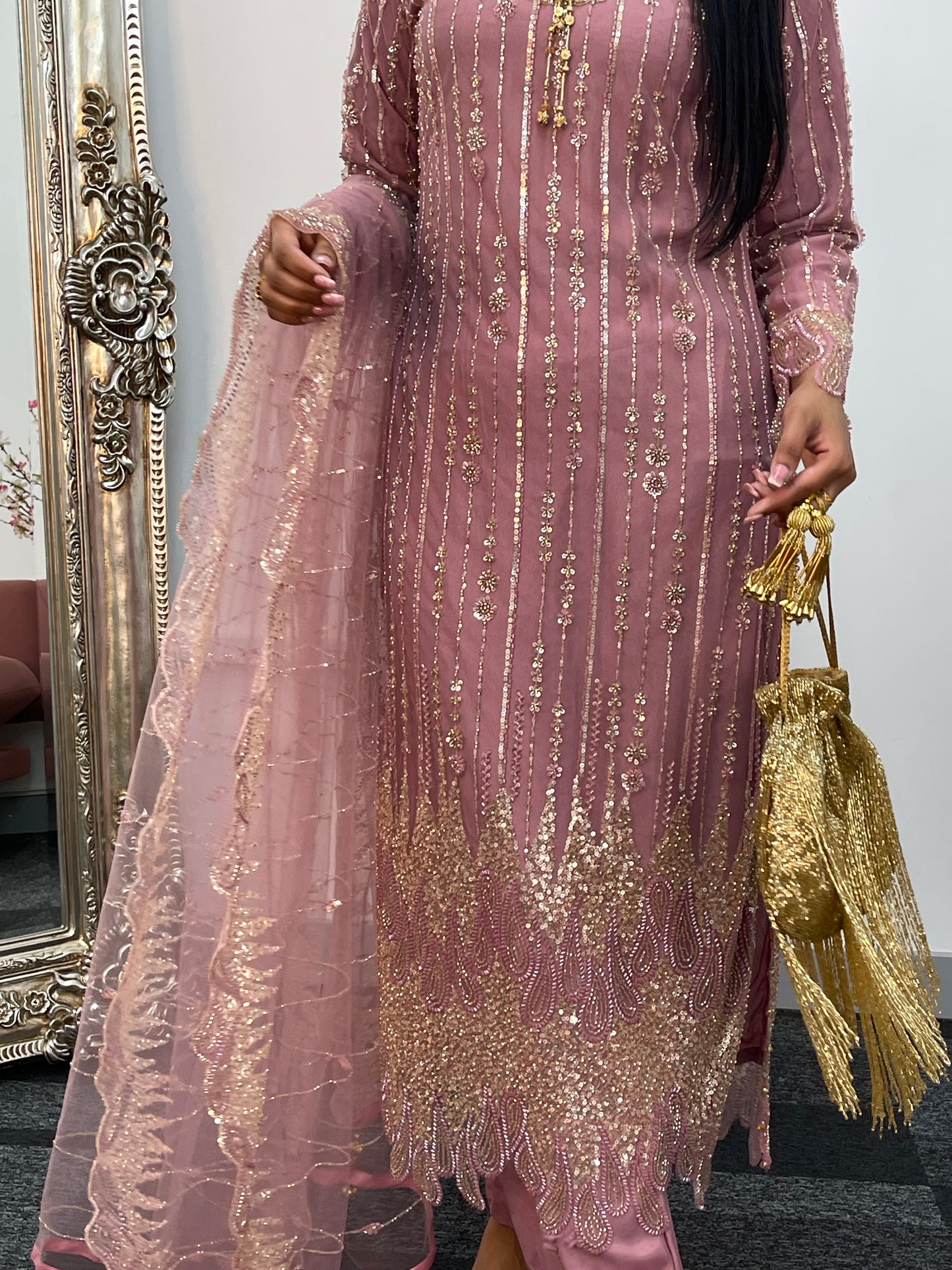 Payal - Cutdana Net - pink - C