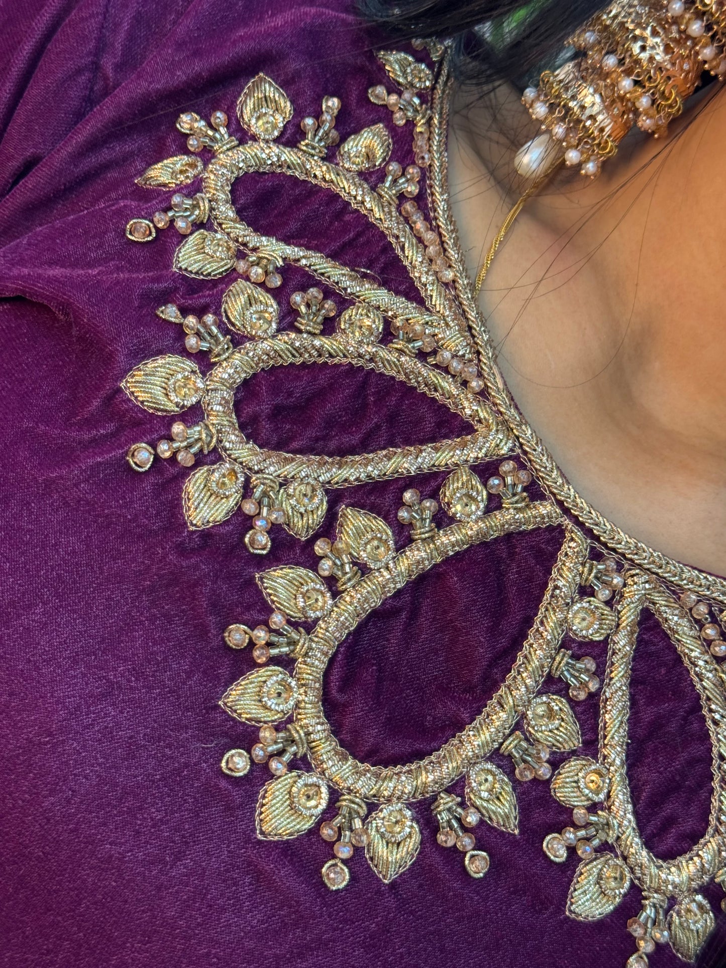 (Preorder 4 weeks) Khawab - Plum Velvet Pret -