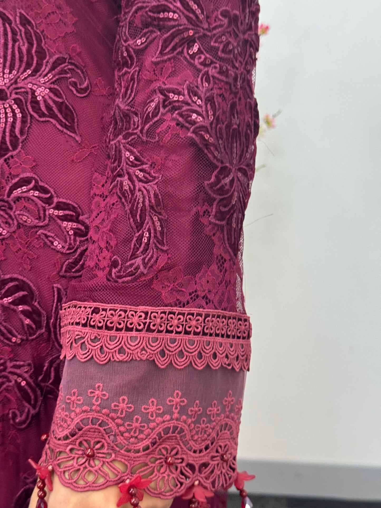 Maria B Luxury Velvet - Maroon