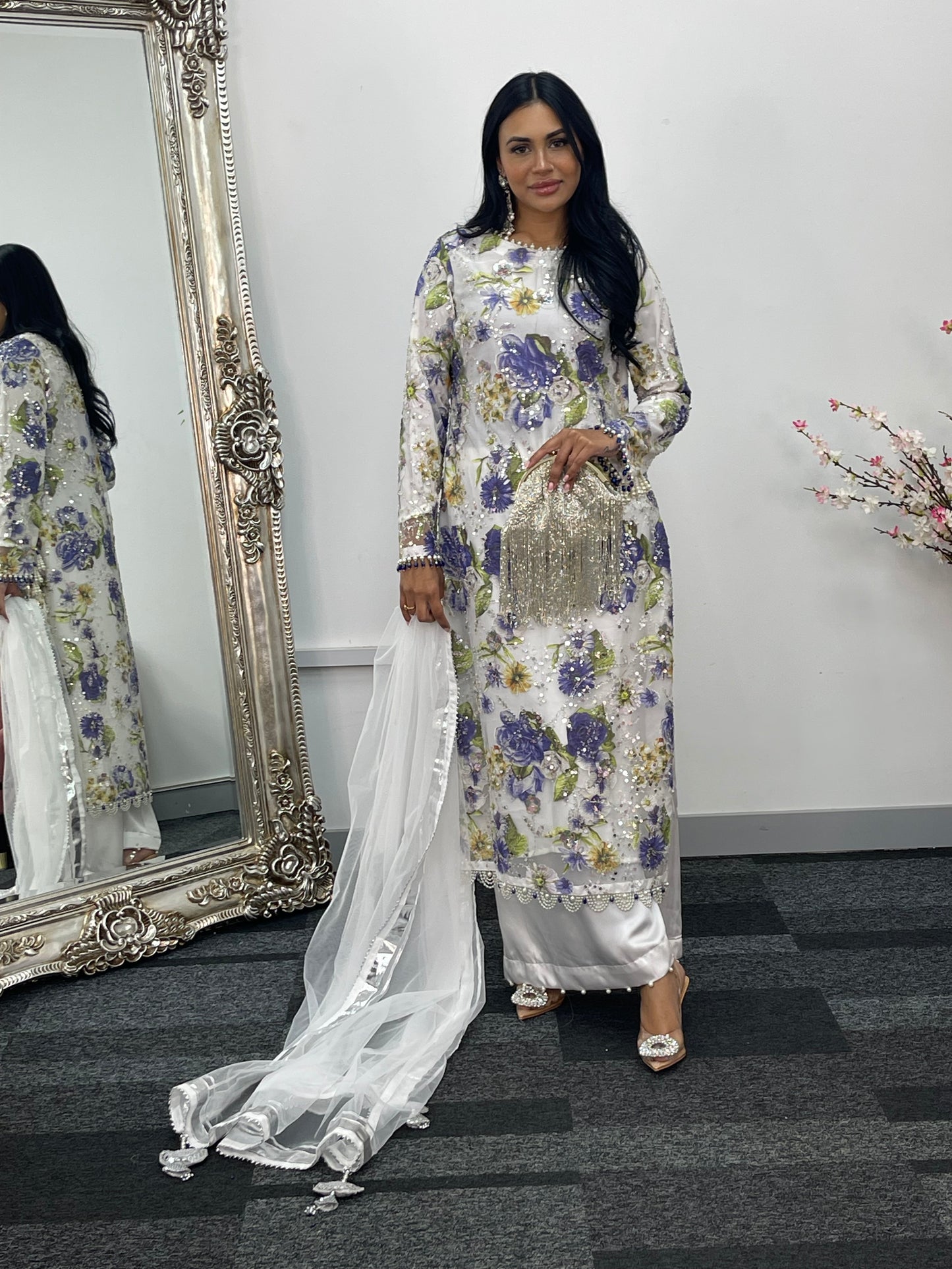 Kareena - Cut Dana Net- Blue - Karina