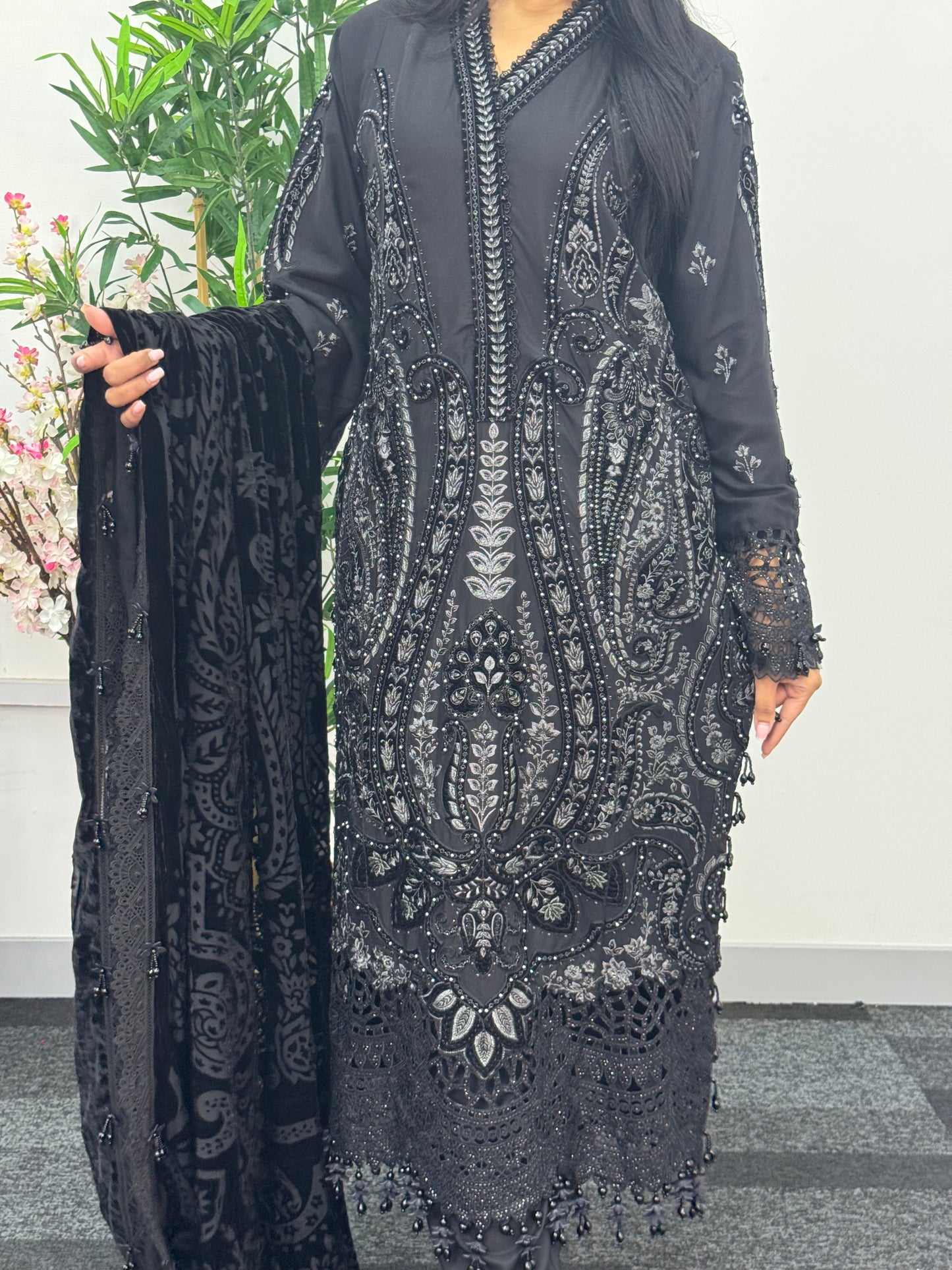 Maria B Luxury Velvet - Black