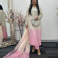 (Pre Order 3/4 Weeks)“Gulaabi” Luxury Outfit - Ombre Pink & Ivory