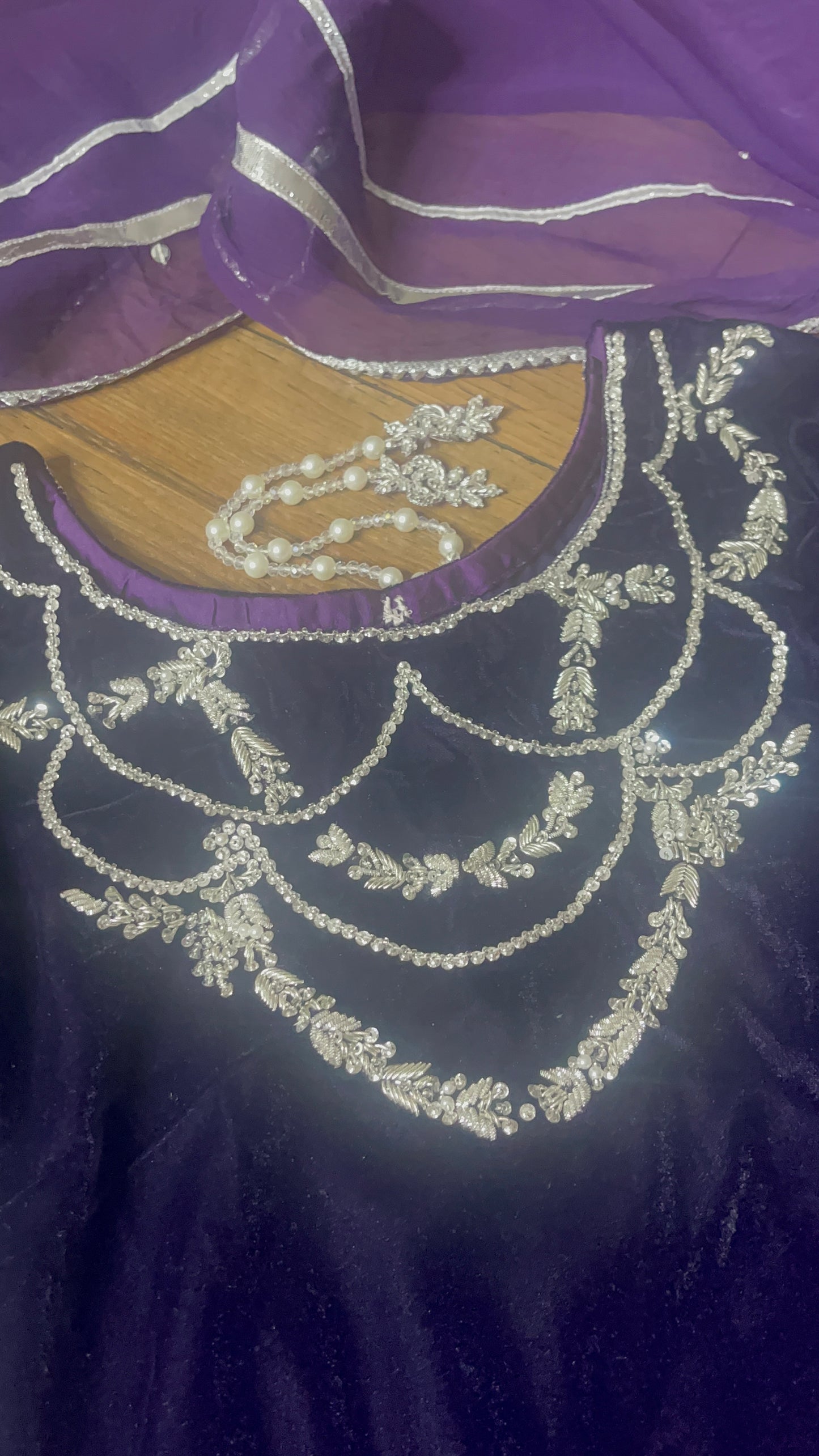 Crazy Kiya - Purple Velvet Pret - Wedding Party Wear -