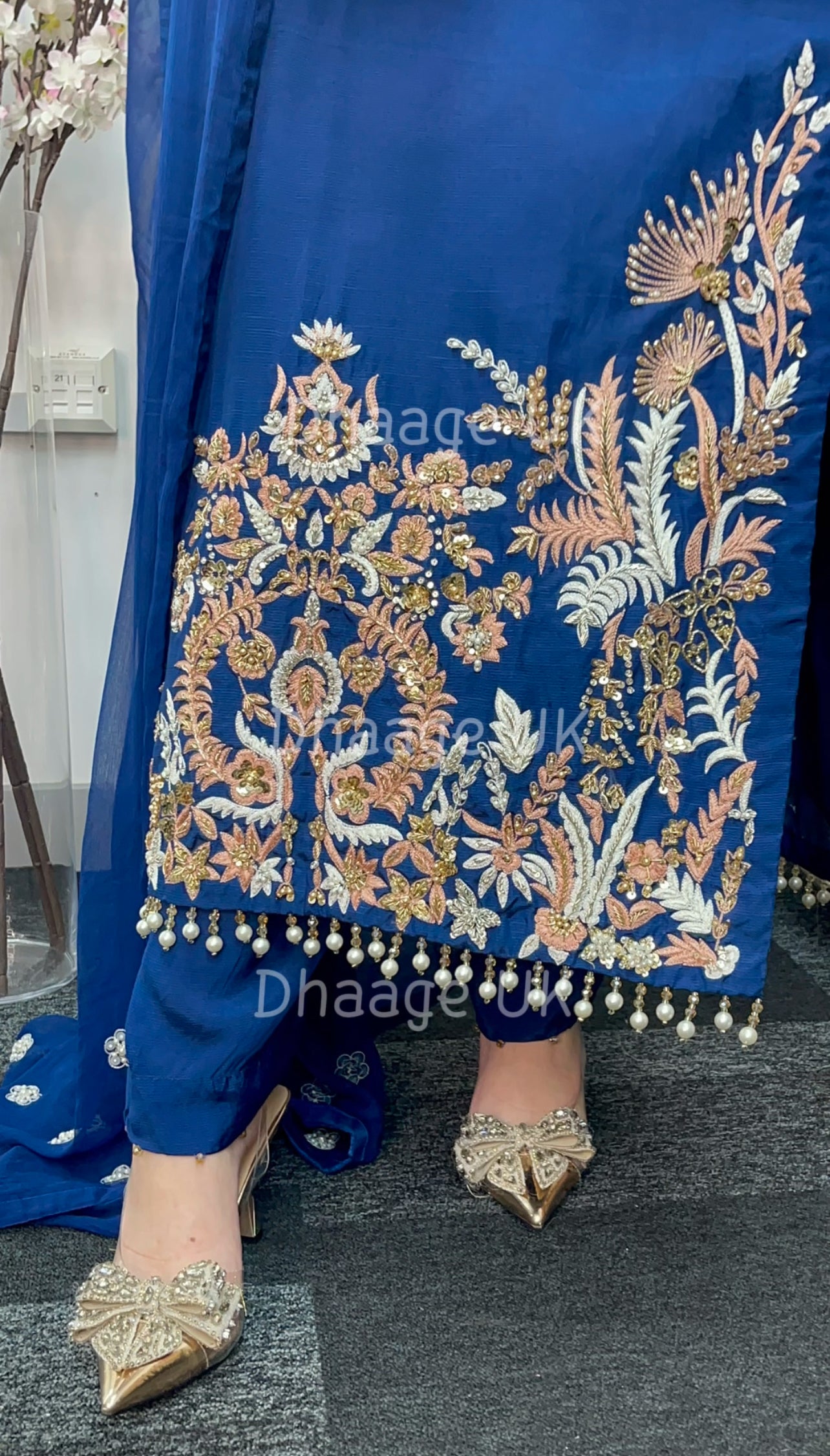 (Pre Order 4 Weeks) “Amber” Luxury Outfit - Blue -