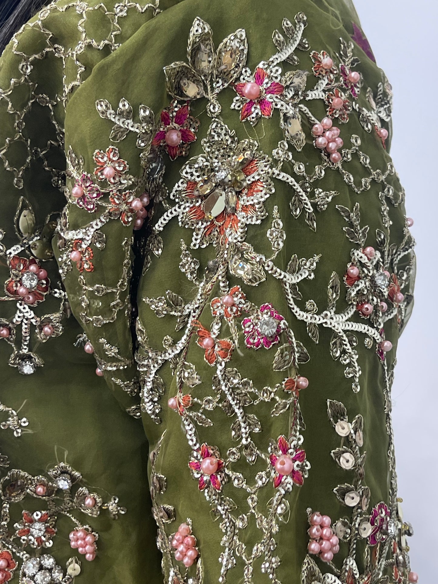 Mehndi - Maria B Inspired Maxi Lehnga -