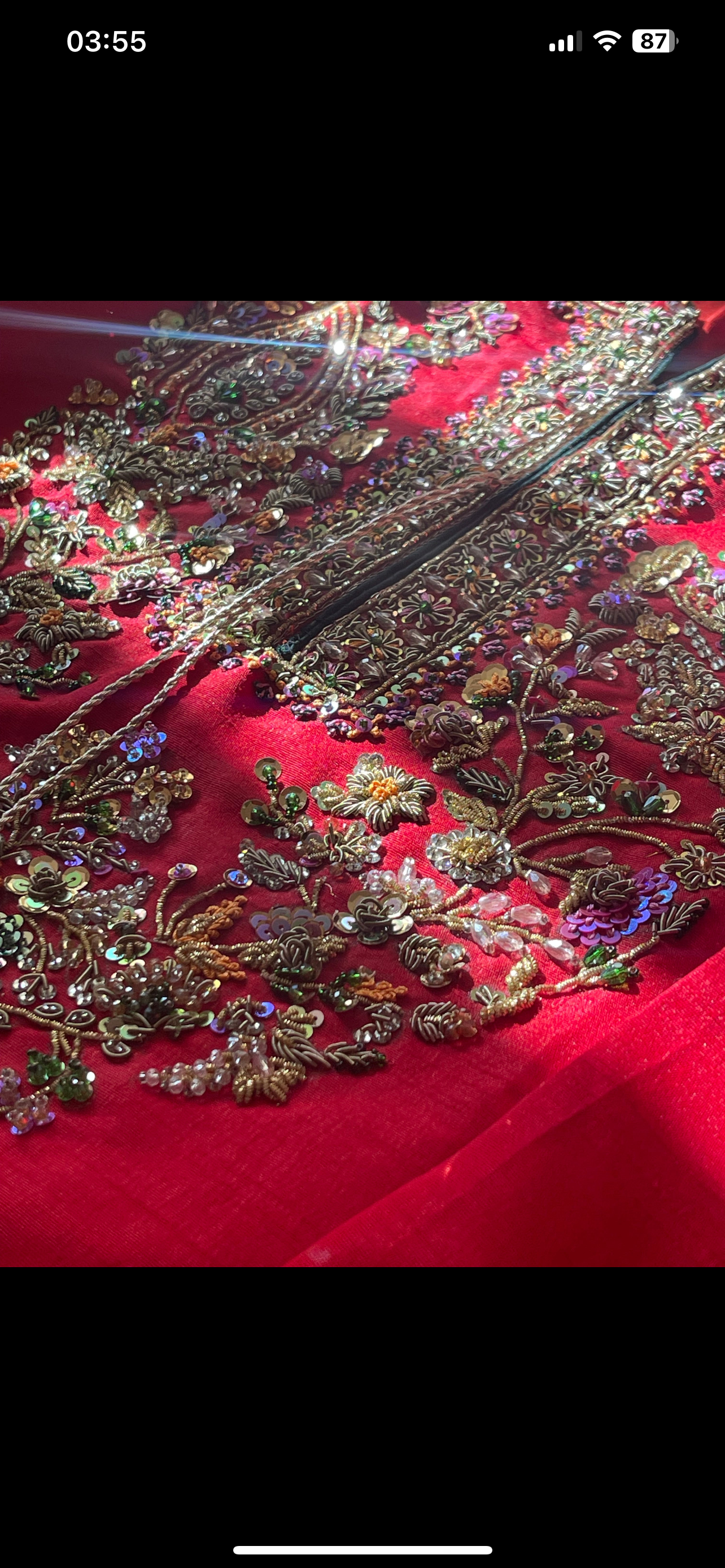 Preorder Only 4 weeks “Rose Red” Red and Gold Party Wedding Wear