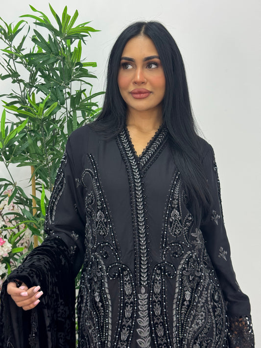 Maria B Luxury Velvet - Black