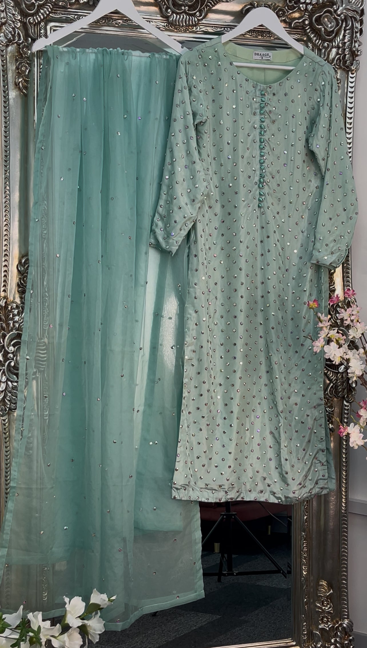 (Preorder Now 4 weeks) Chaandni  Raatain - Mint