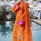 Maria B Inspired - Luxury Lawn 25 - Orange