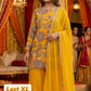 Phoolwari - Armani Silk - Yellow