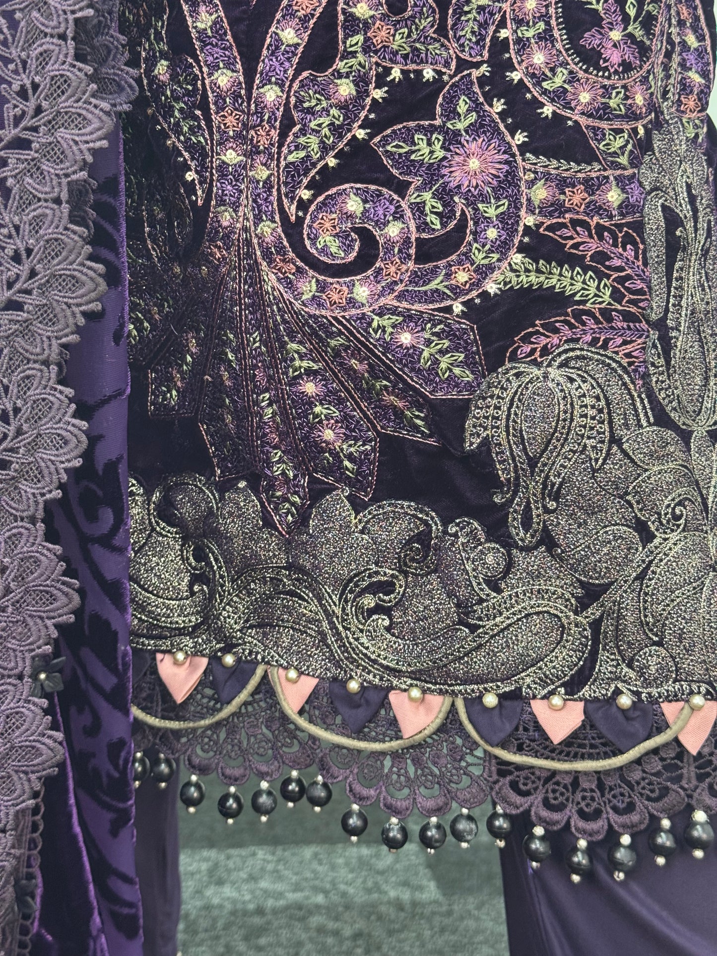 Maria B Luxury Velvet - Purple