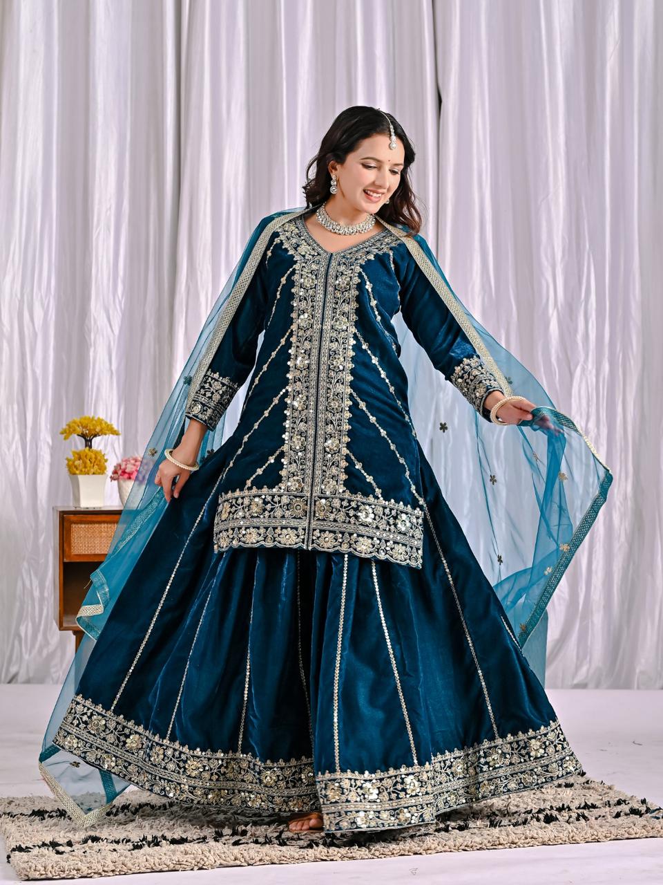 Wafa - Velvet sharara