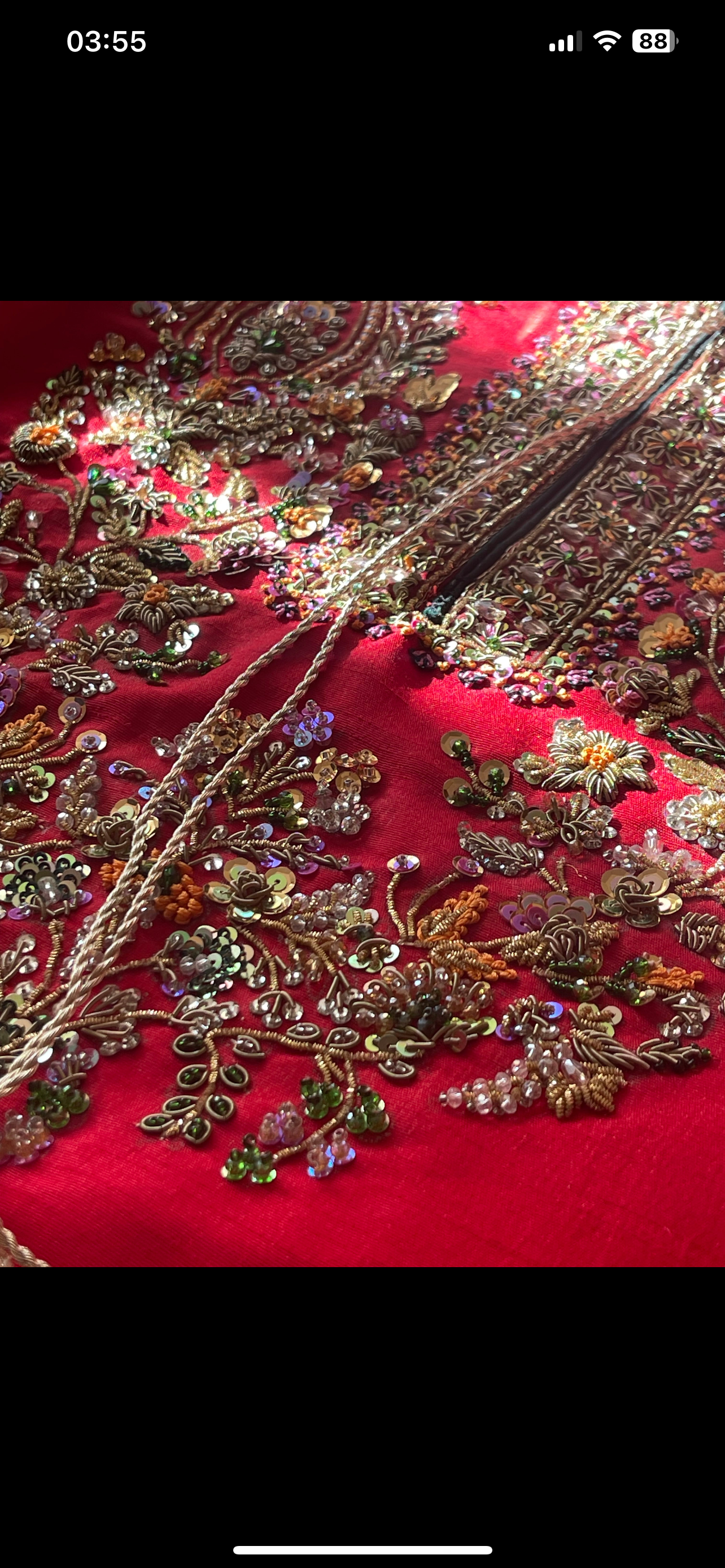 Preorder Only 4 weeks “Rose Red” Red and Gold Party Wedding Wear