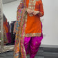 Dhoti Sheesha - Punjabi Shalwar Suit - S