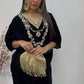 Raat 2 - Black Kaftaan -  Velvet Kaftan - AC