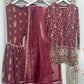 “Dulhan” Maria B Inspired - Maroon Garara - R