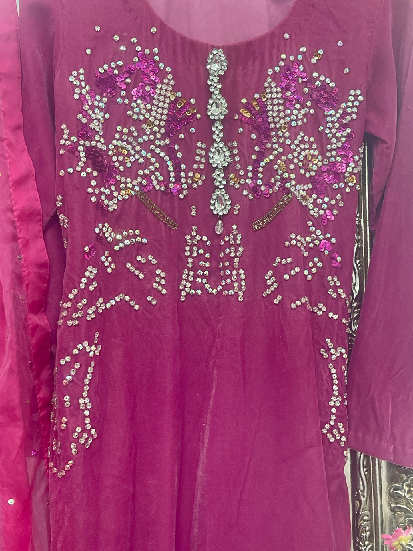 Rang e Gulaab - Hot Pink Velvet - AA -