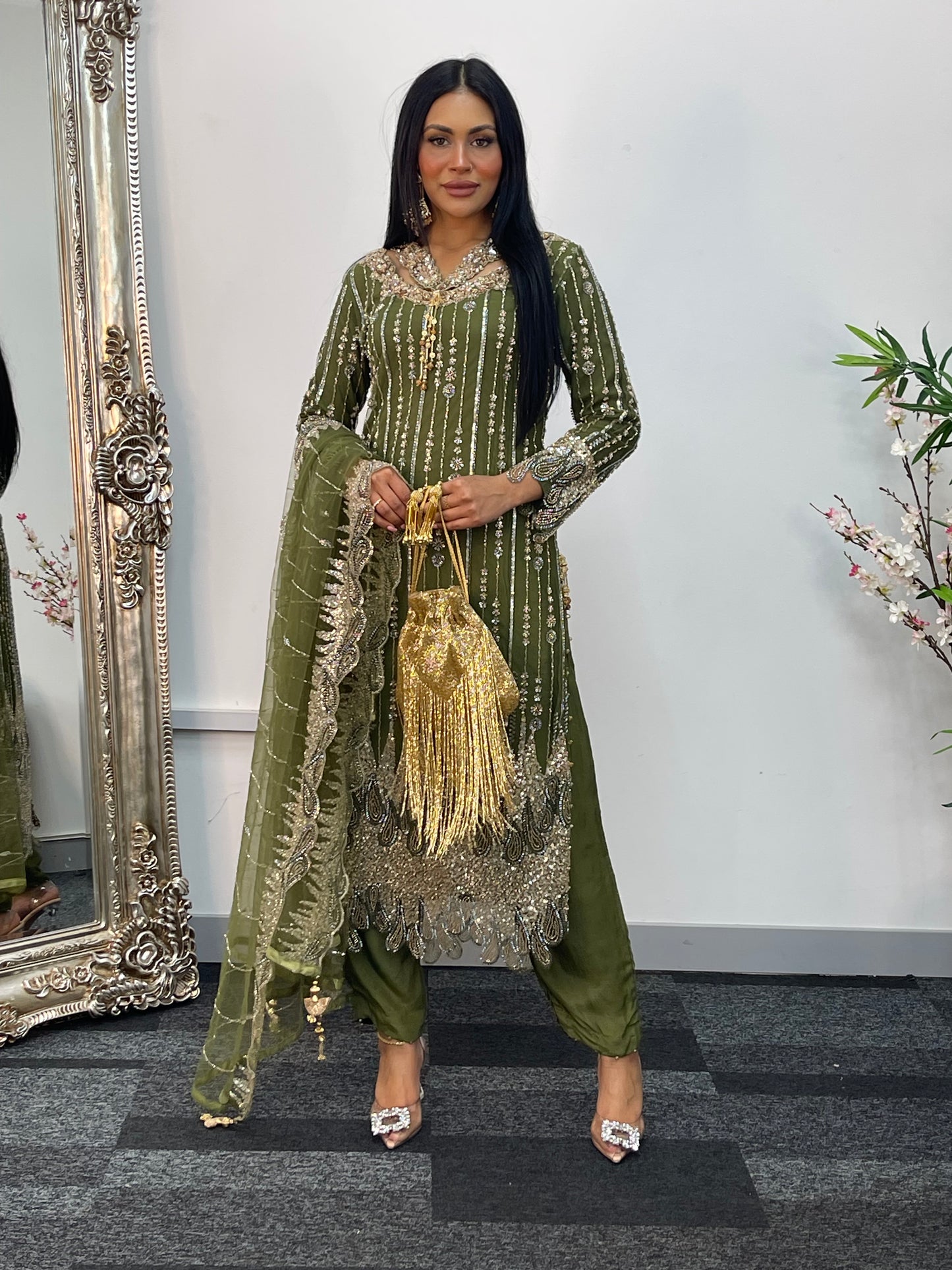 Payal - Cutdana Net - green - G