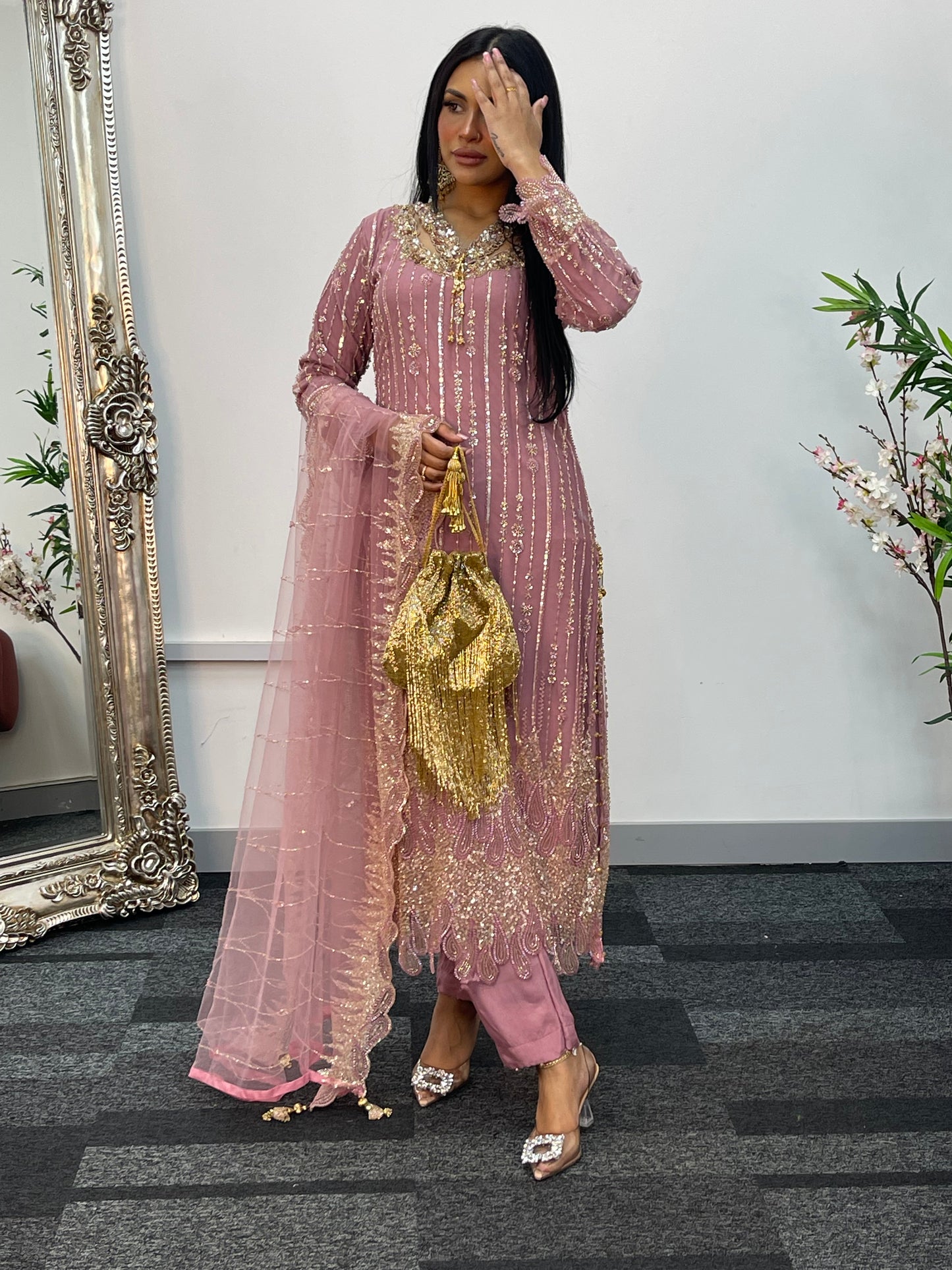 Payal - Cutdana Net - pink - C