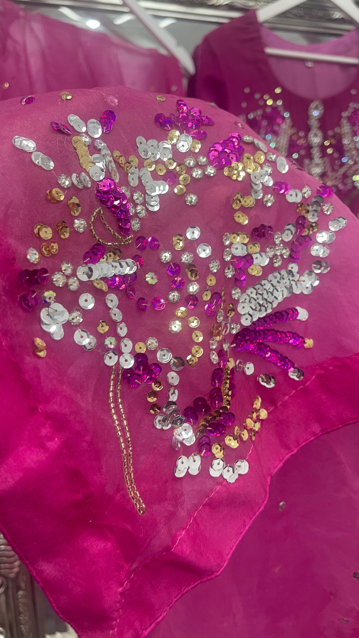 Rang e Gulaab - Hot Pink Velvet - AA -