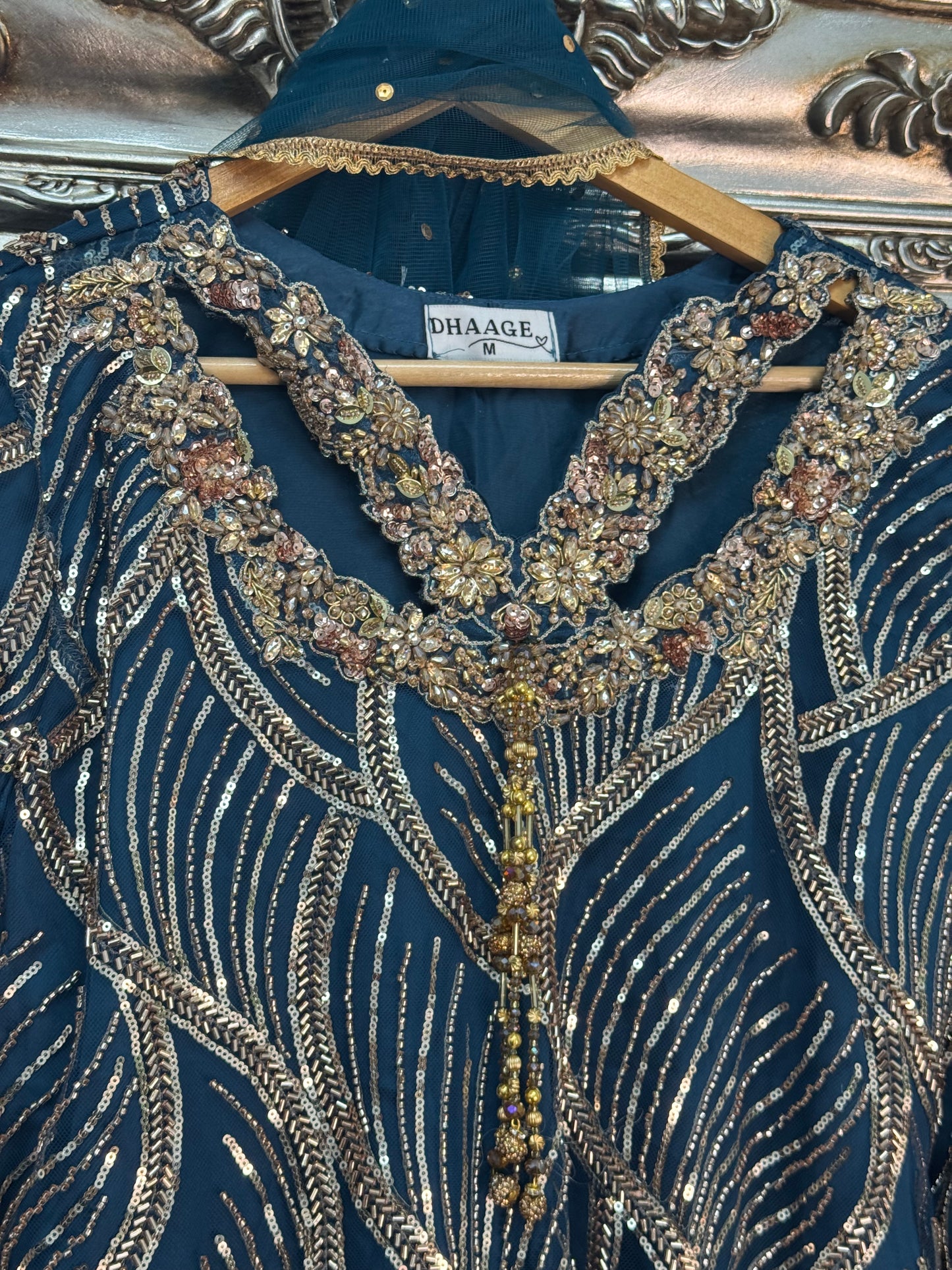 Heer - Teal Cutdana Net