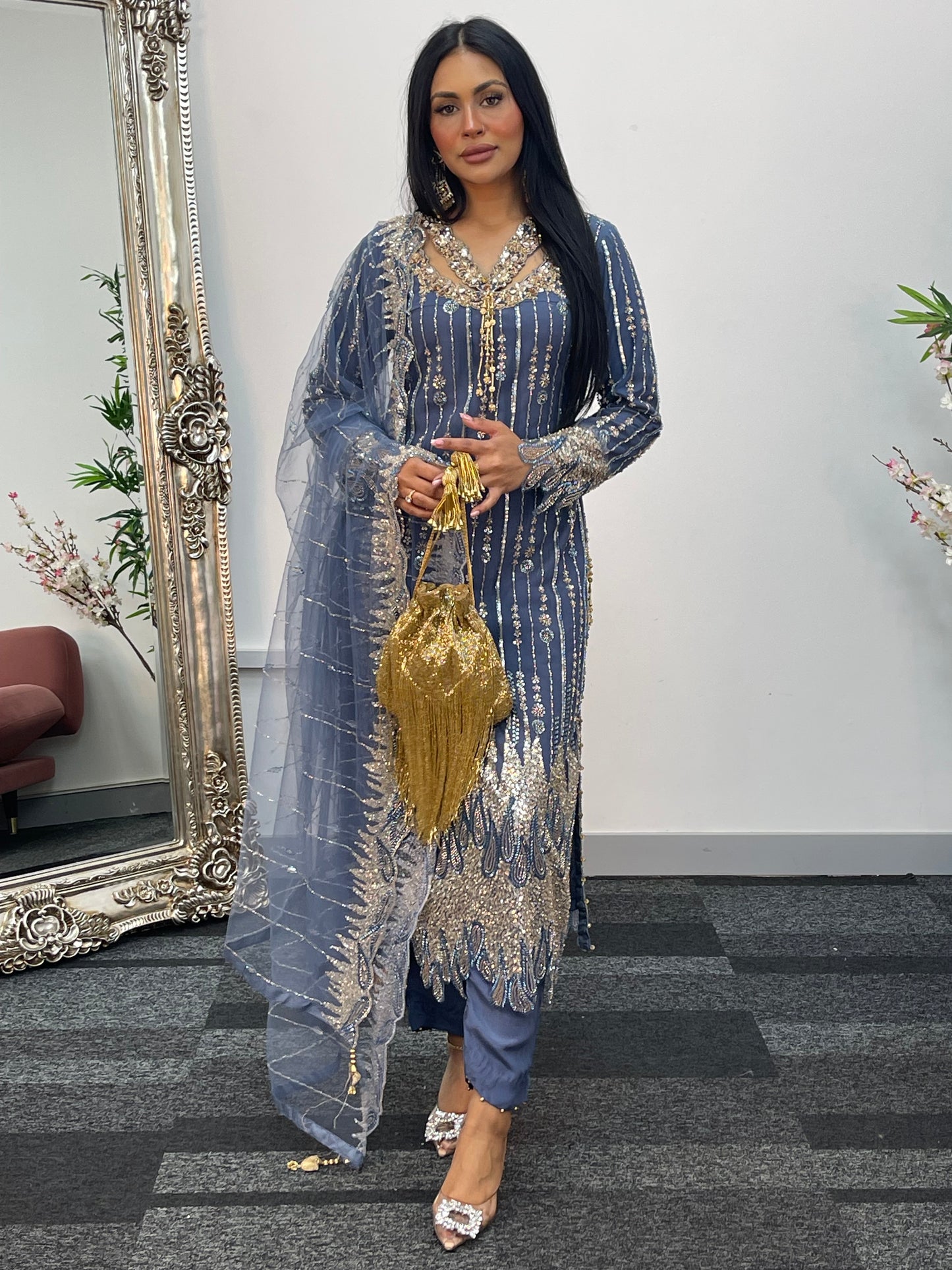 Payal - Cutdana Net - Gray -