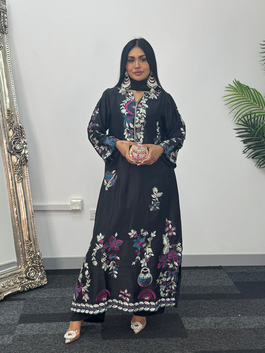 Gul e Lala - Kaftan - black