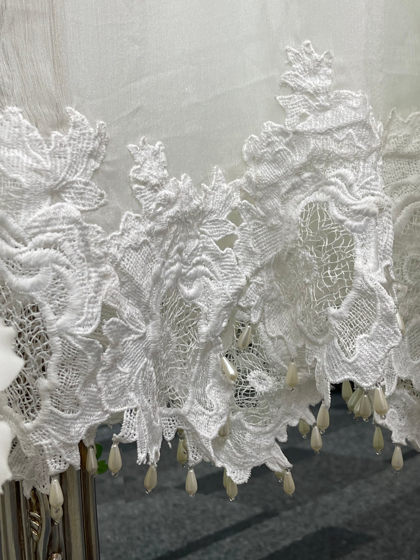 Lacy Crochet - diya - white - dia