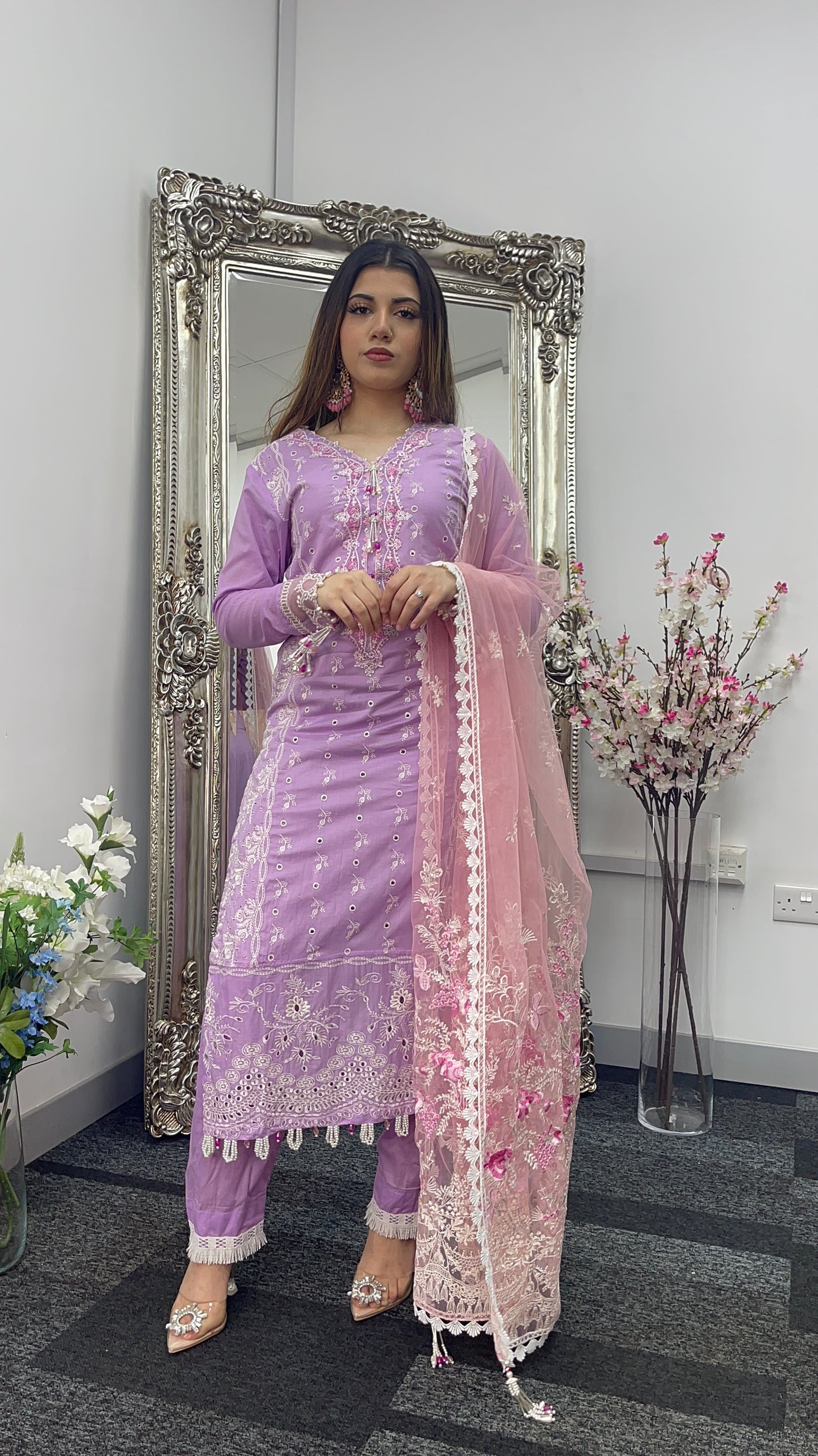 Asifa Nabeel inspired - Lawn - Lilac Pink -