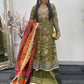 Mehndi - Maria B Inspired Maxi Lehnga -