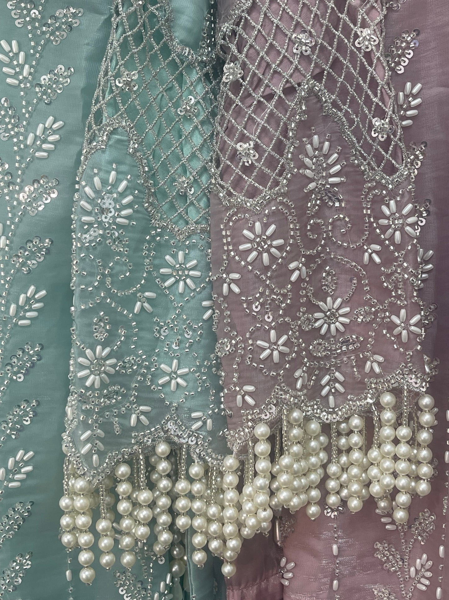 Choori - Cutdana Net - Pink - mint - K