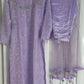 Ronaq- Korean Silk Cut Dana - Party Wear - Lilac