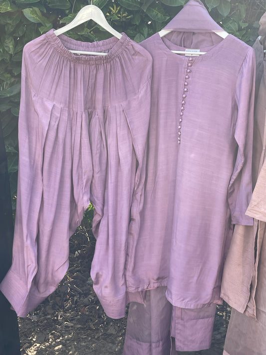Saba - Farshi Shalwar - Lilac -P