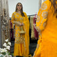 Kiran - Sheesha Sharara Set - Yellow - Mehndi outfit - Party wear - W