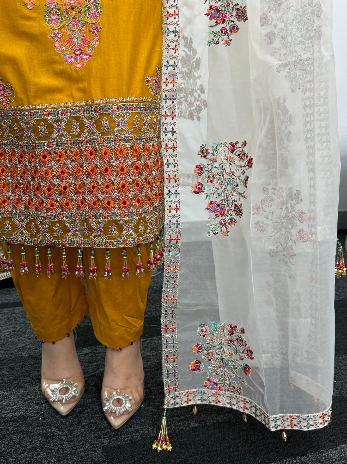 “Suraj” Hussain Rehar’s Inspired - Lawn - Mustard