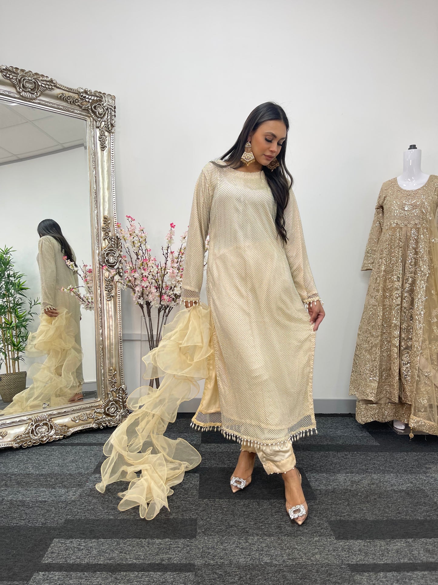 Fish Net  - Ivory - Off White - E