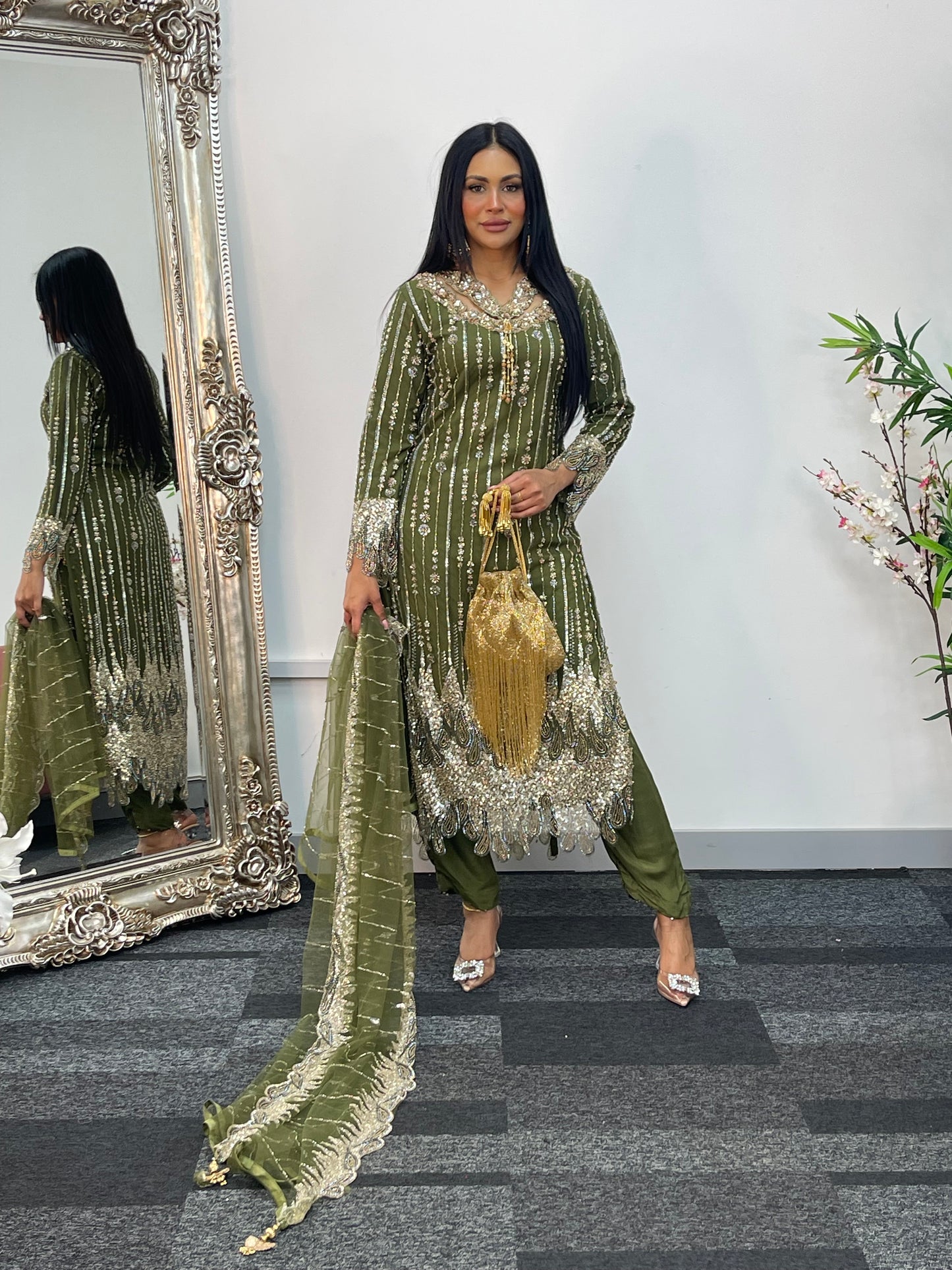 Payal - Cutdana Net - green - G