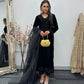 Moti Sitaray - Black Velvet Pret - Cutdana