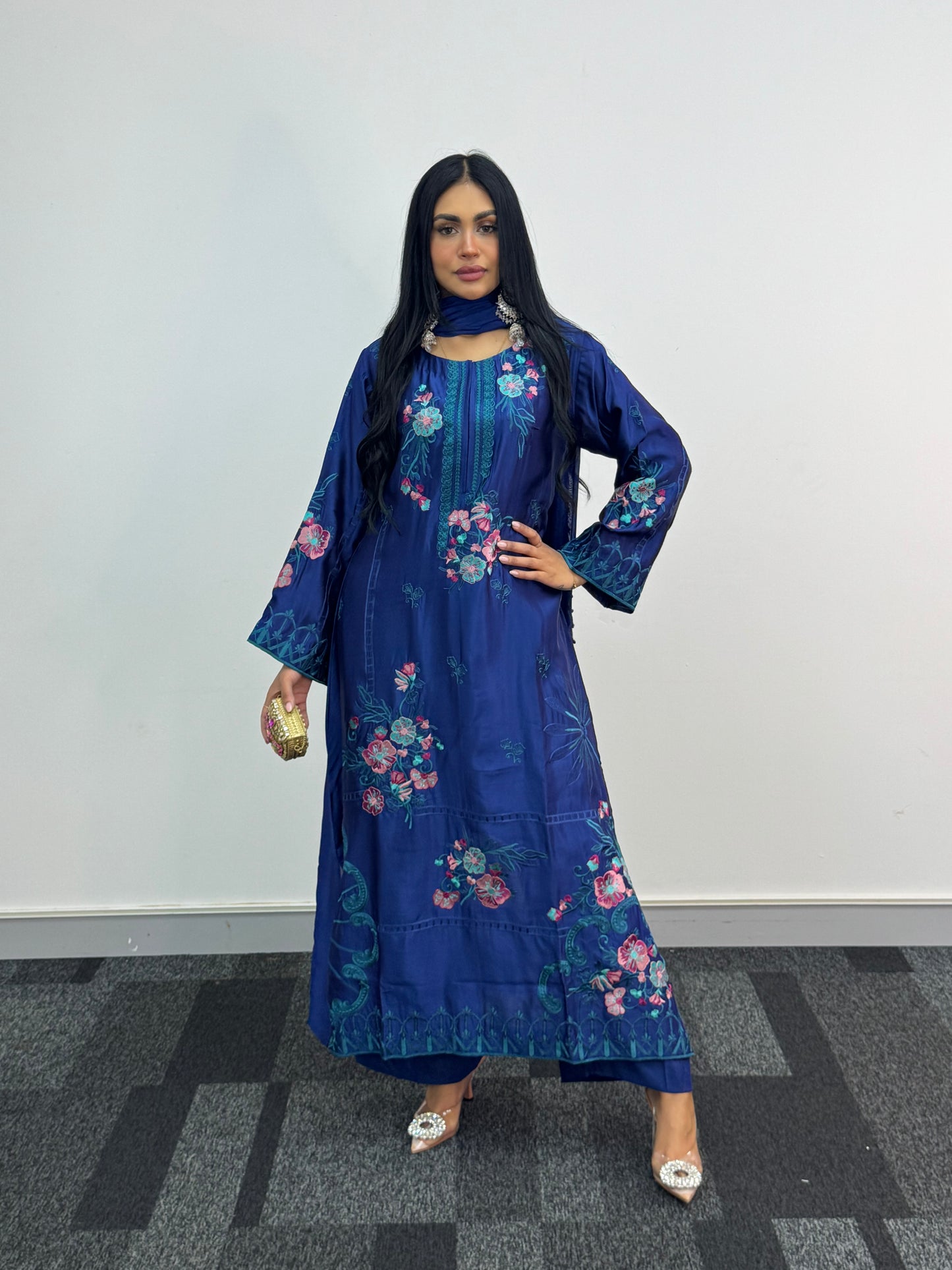Gul e Lala - Kaftan - Royal Blue