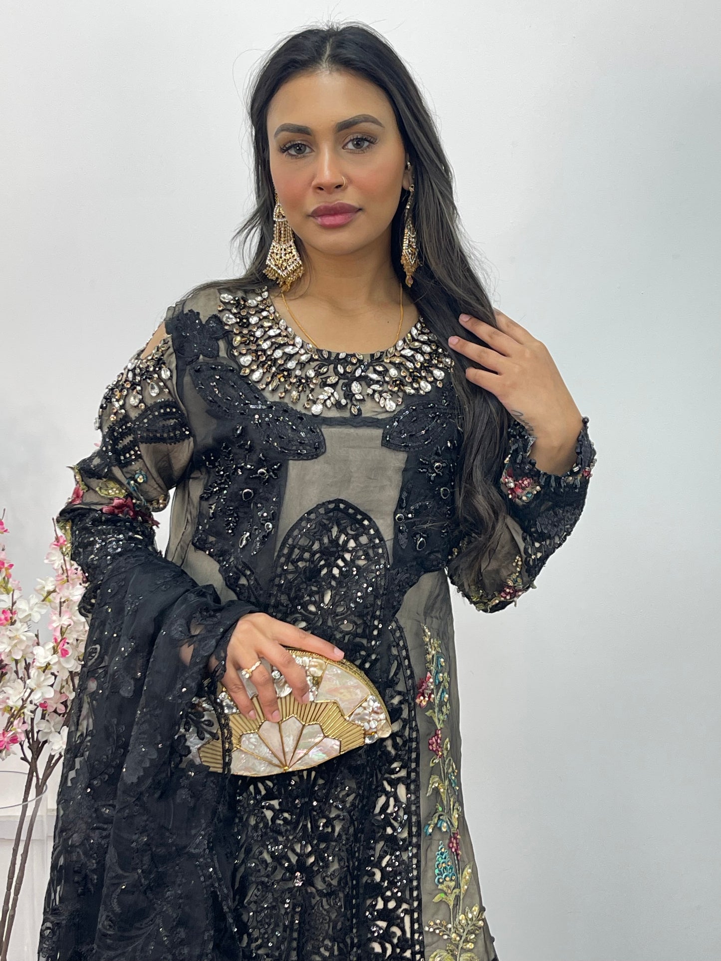 Nagin - Maria B Inspired Embroidered - Black - R