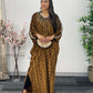 Coffee Brown Kaftaan - Diamond Kaftan - Velvet AA