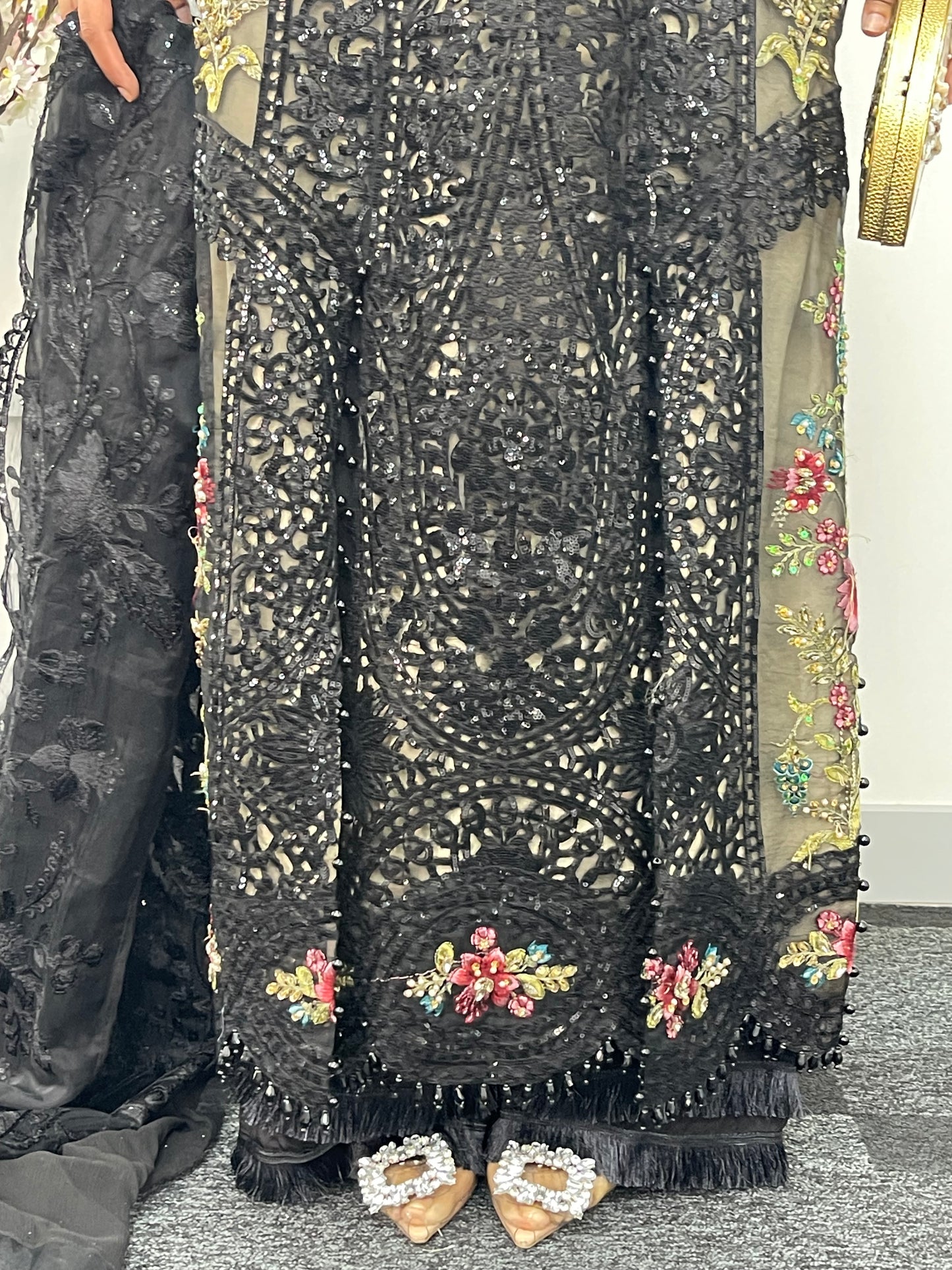 Nagin - Maria B Inspired Embroidered - Black - R