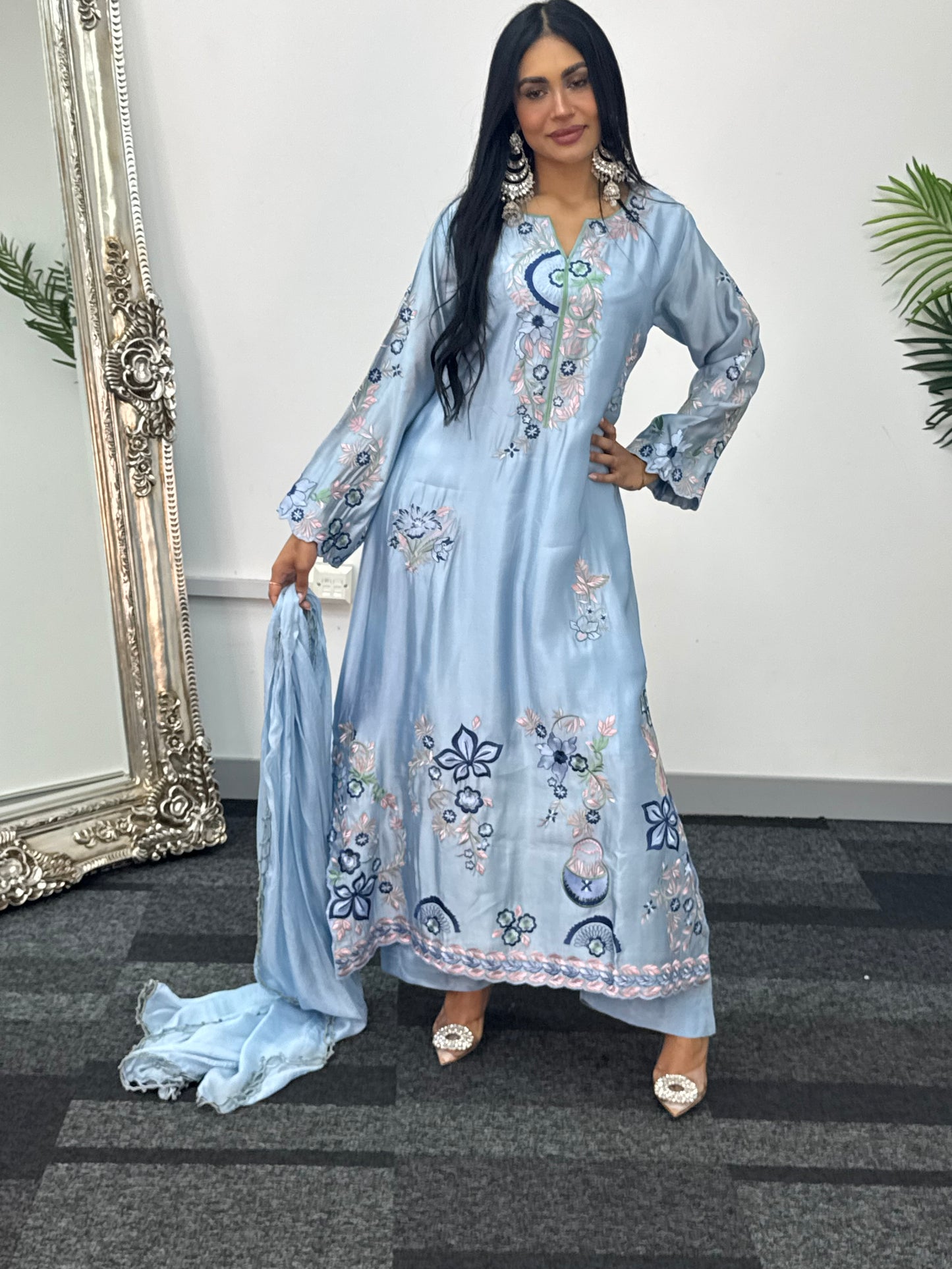 Gul e Lala - Kaftan - Blue
