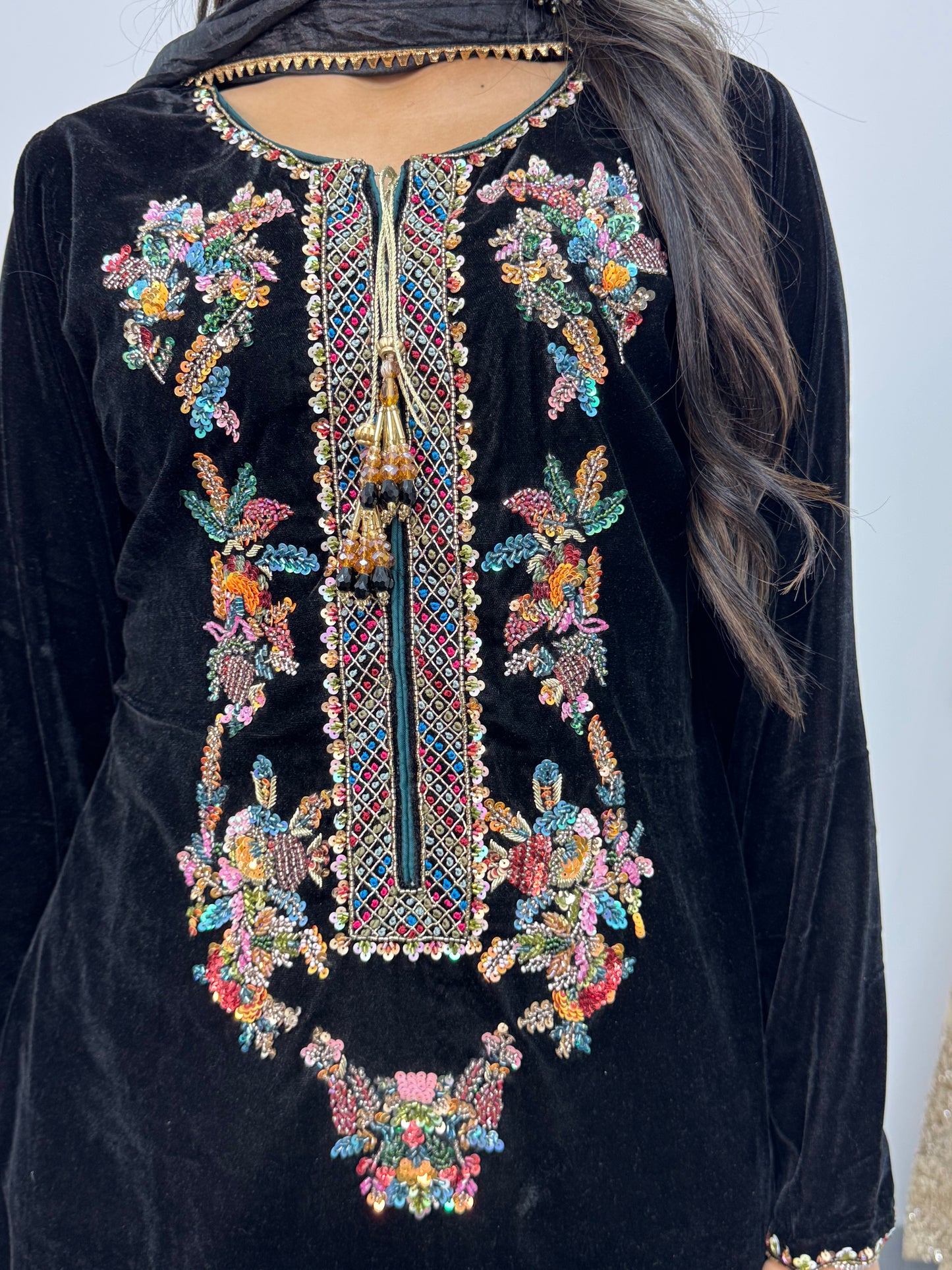 Shadmani - Black Velvet Pret -