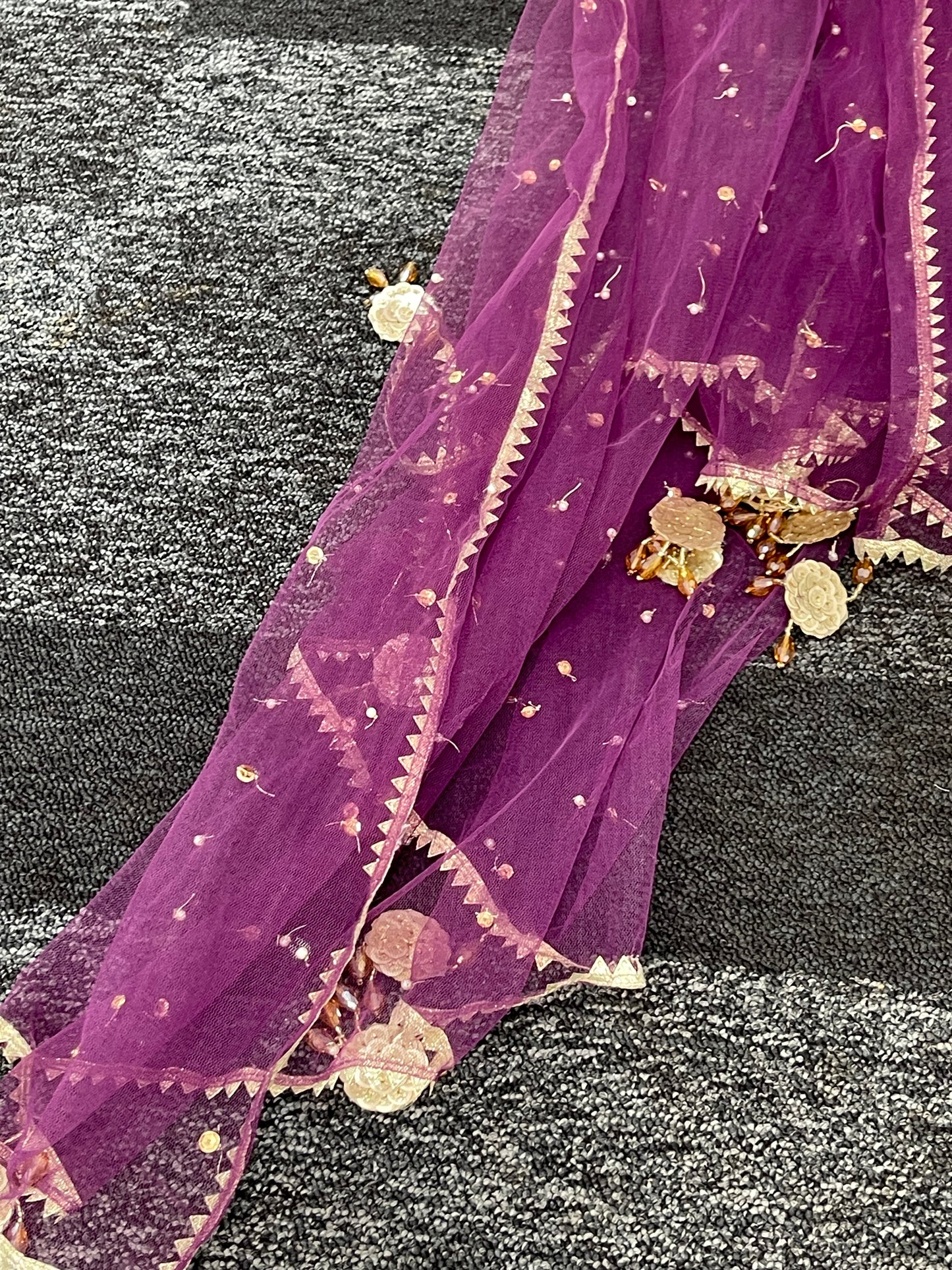 Fruity Plum - Velvet Pret - with crushed sharara - AA