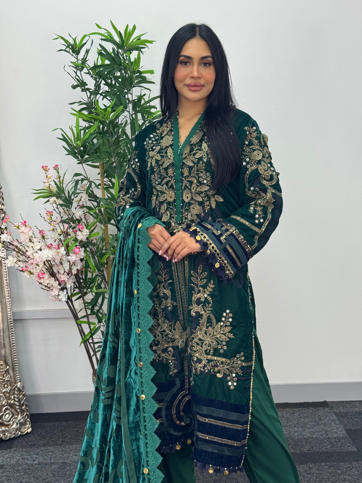 Maria B Luxury Velvet - Green