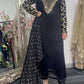 Afsana -  Hand Work - Party Wear - Black