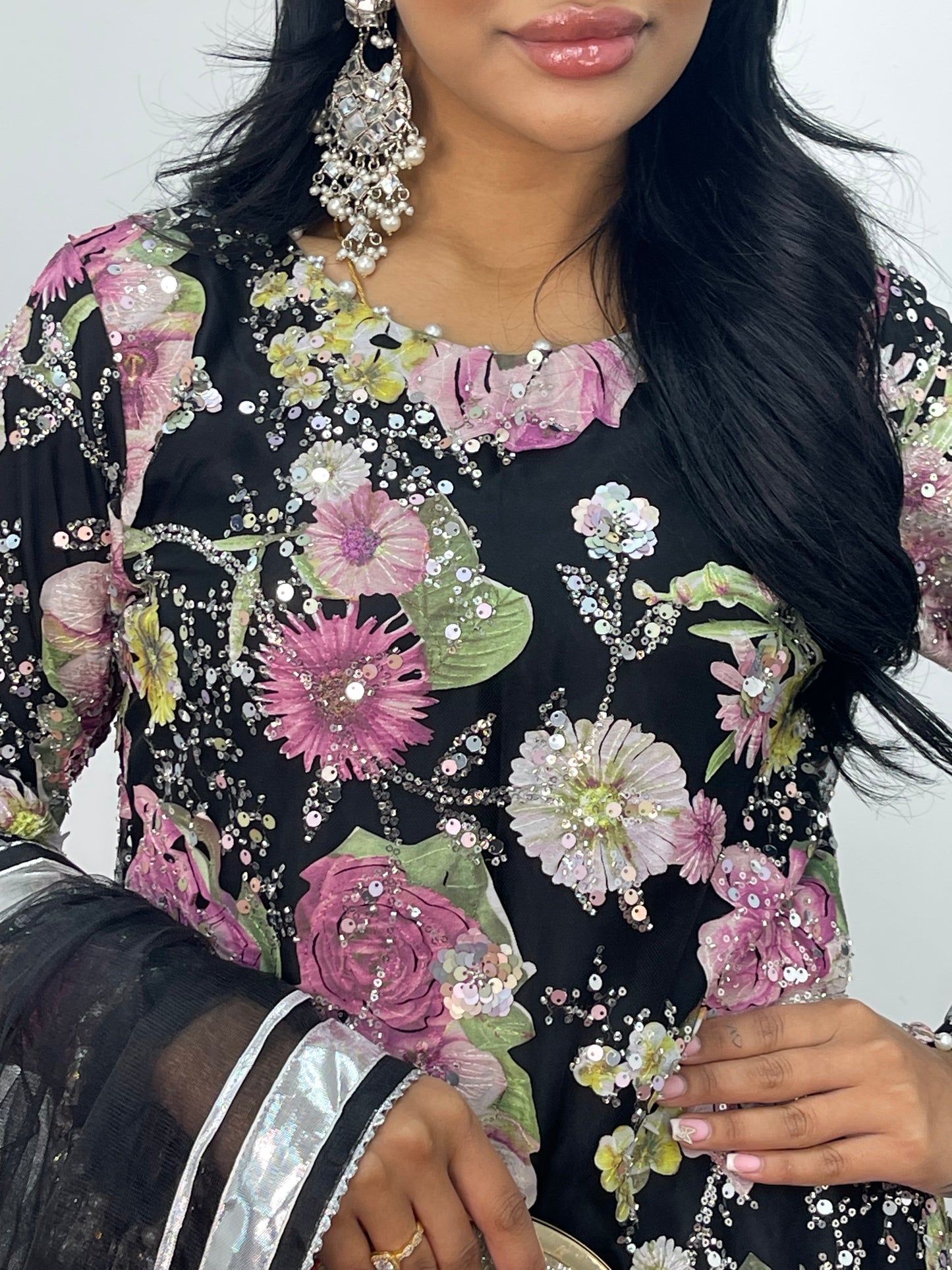 Kareena - Cut Dana Net- Black - Karina