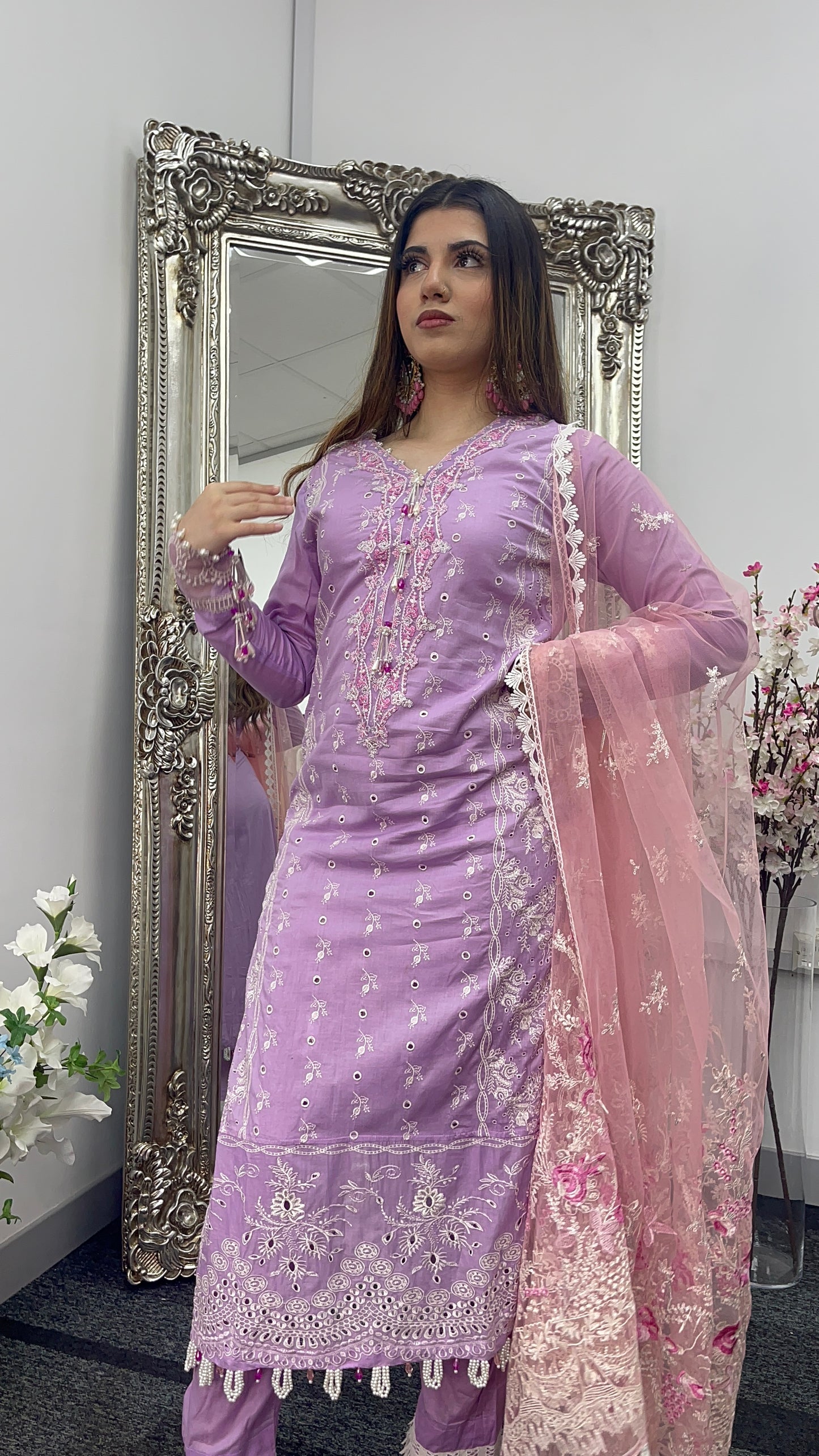 Asifa Nabeel inspired - Lawn - Lilac Pink -