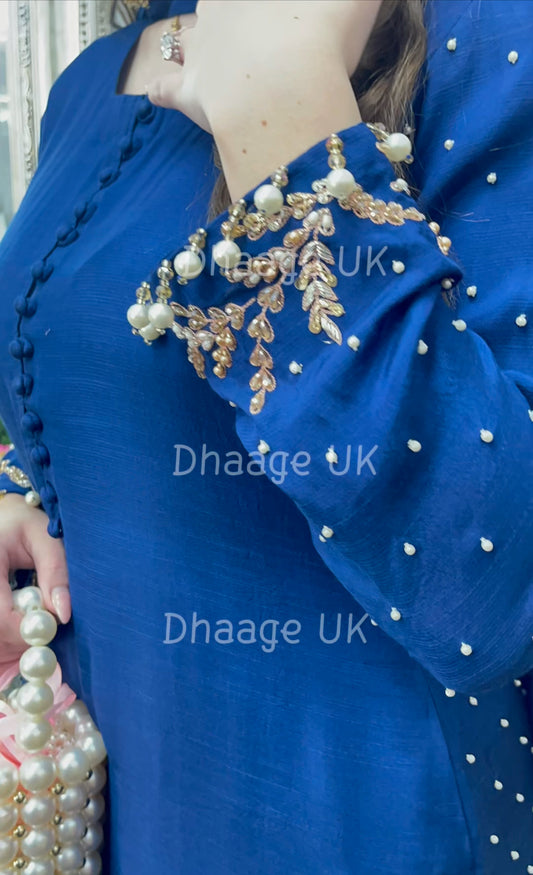 (Pre Order 4 Weeks) “Amber” Luxury Outfit - Blue -